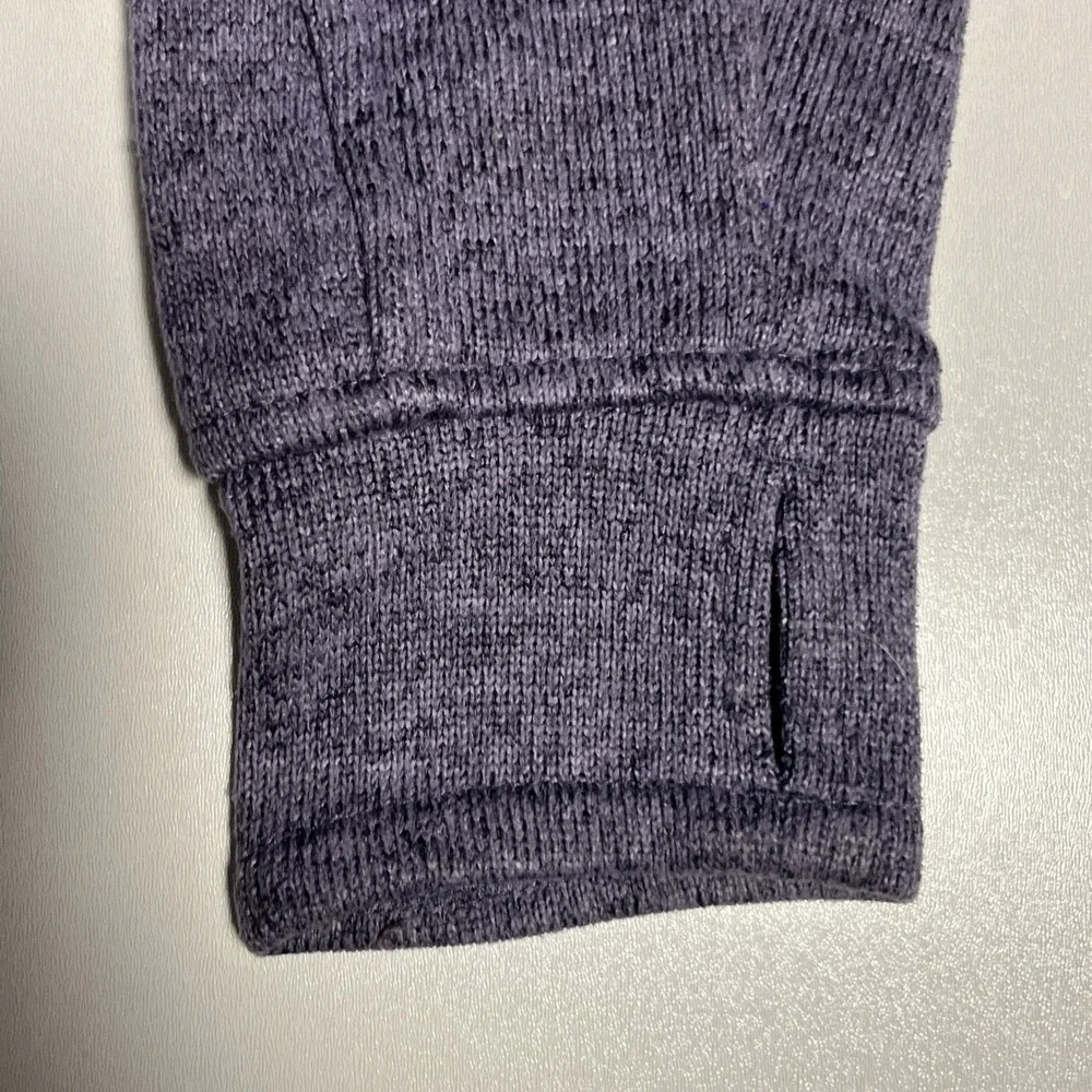 Avalanche Womens Full Zip Fleece Jacket Purple Heathered‎ Thumbhole Hiking Small